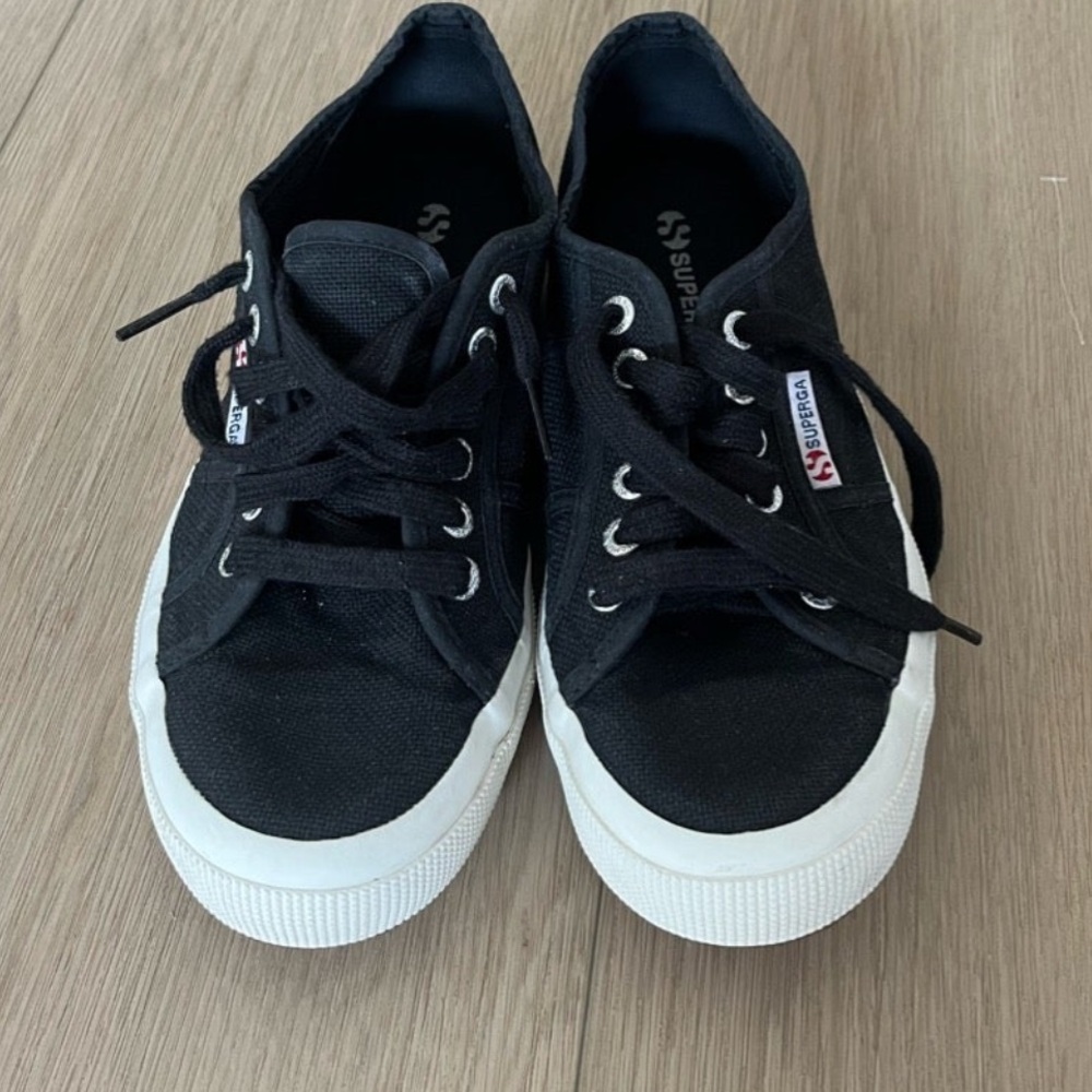 Superga black sneakers